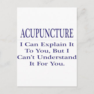 Acupuncturist Joke .. Leg uit dat u het niet begri Briefkaart