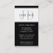 Acupuncturist Stripe W/W Visitekaartje (Achterkant)