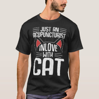 Acupuncturist Verliefd Op Kat Acupunctuur Grafisch T-shirt