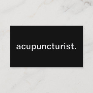 Acupuncturist Visitekaartje
