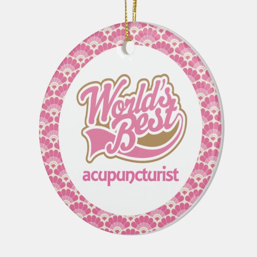 Acupuncturist (werelden het beste) keramisch ornament (Links)