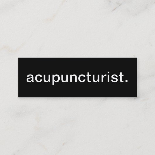 Acupuncturistisch Visitekaartje (Voorkant)
