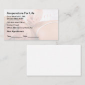 Acupunctuur Afspraak Budget Visitekaartjes (Voorkant / Achterkant)