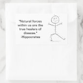 Acupunctuur kleverig rechthoekige sticker (Tas)