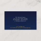 Acupunctuur Lotus - Moeder van parelhout en goud Visitekaartje (Achterkant)