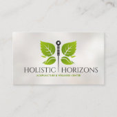 Acupunctuur Naald Vlinder Visitekaartje (Voorkant)