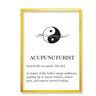 Acupunctuur Qi-stroom wandkunst voor kliniek kanto Poster