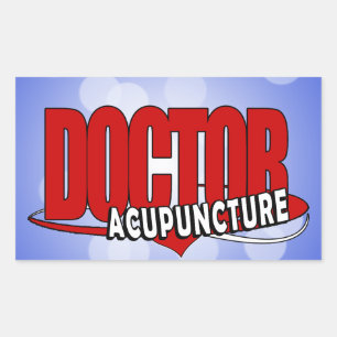 ACUPUNCTUUR VAN DE logo ARTS Rechthoekige Sticker