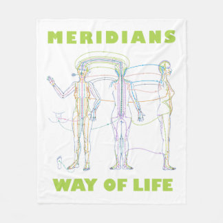 Acupunctuur Way of Life Fleece Deken