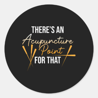 Acupunctuurpunt voor T Acupuncturist Naalden Ronde Sticker
