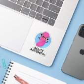 Acute Appendix Funny Body Parts Pun Sticker (Laptop met iPhone)