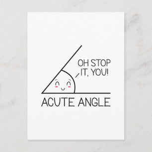 Acute hoek briefkaart