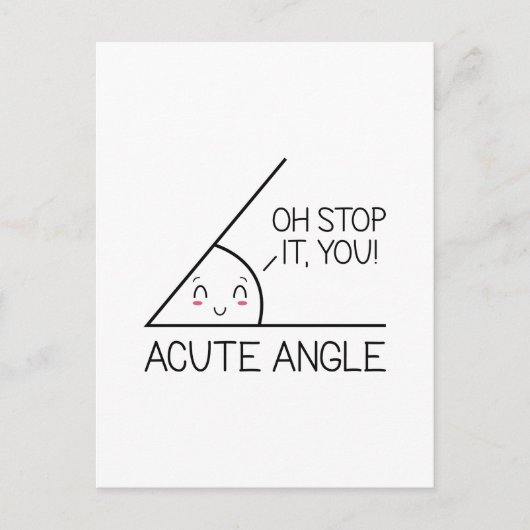 Acute hoek briefkaart (Voorkant)