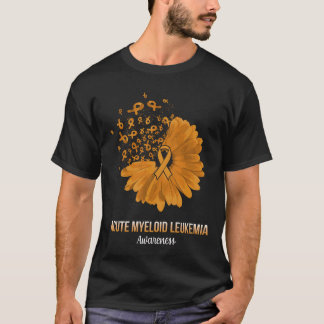 Acute myeloïde leukemie Bewustzijn Oranje lintstro T-shirt
