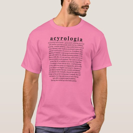 acyrologia t-shirt (Voorkant)