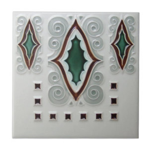 AD008 Art Deco Reproduction Ceramic Tile Tegeltje