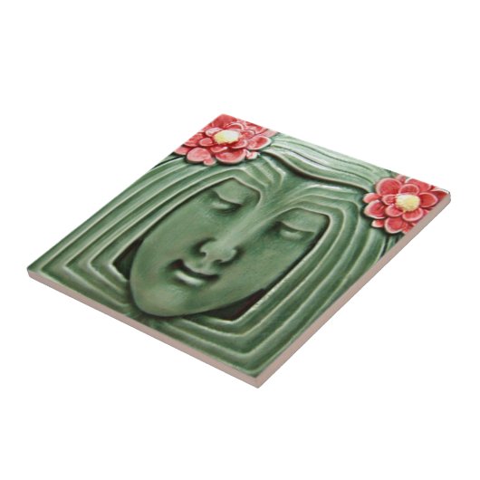 AD024 Art Deco Reproduction Ceramic Tile Tegeltje (Zijkant)