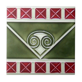 AD029 Art Deco Reproduction Ceramic Tile Tegeltje