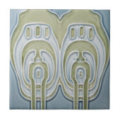 AD030 Art Deco Reproduction Ceramic Tile Tegeltje (Voorkant)