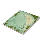 AD040 Art Deco Reproduction Ceramic Tile Tegeltje (Zijkant)