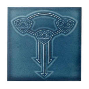 AD042 Art Deco Reproduction Ceramic Tile Tegeltje