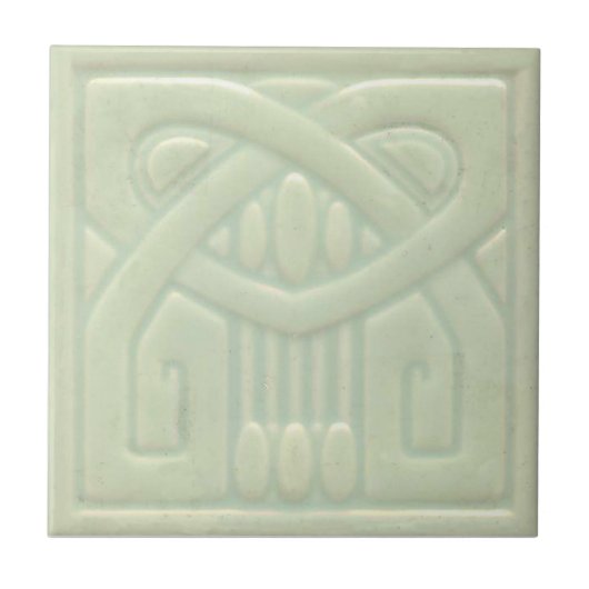 AD048 Art Deco Reproduction Ceramic Tile Tegeltje (Voorkant)