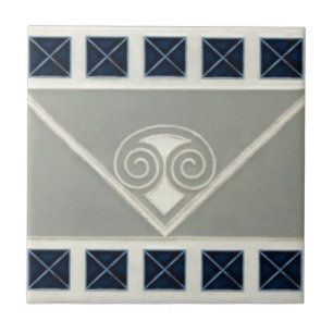AD051 Art Deco Reproduction Ceramic Tile Tegeltje