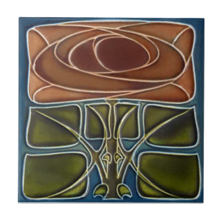 AD052 Art Deco Reproduction Ceramic Tile Tegeltje
