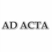 Ad acta sticker (Voorkant)