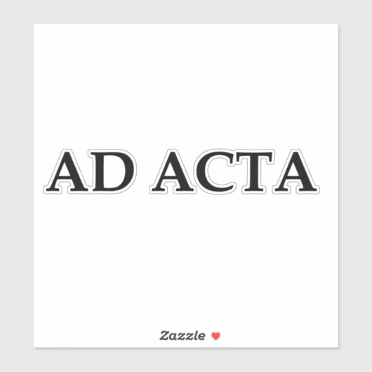 Ad acta sticker (Vel)