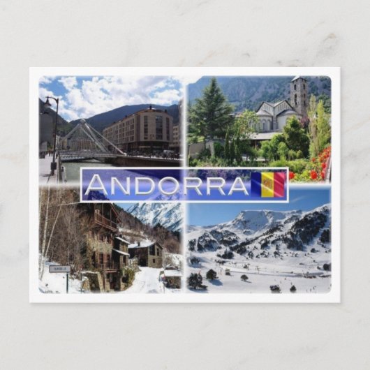 AD Andorra - bergen - Briefkaart (Voorkant)