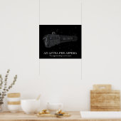 Ad astra per aspera motivatie poster (Keuken)