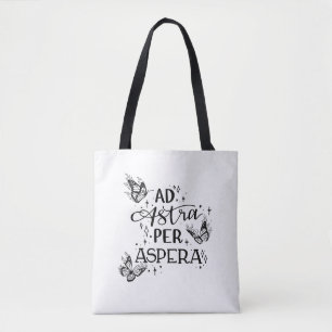 Ad astra per aspera Tragetasche weiß Draagtas