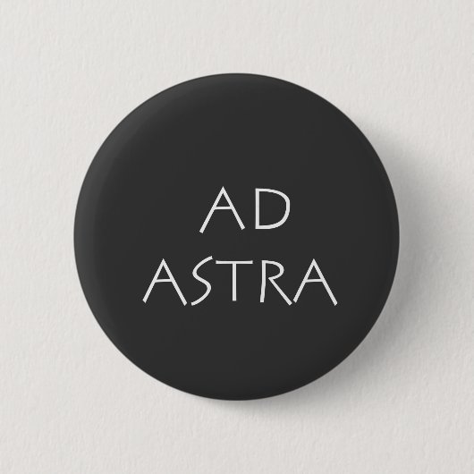 Ad astra ronde button 5,7 cm (Voorkant)