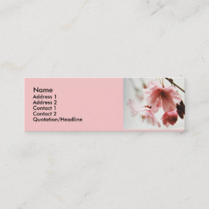 AD- Cherry Blossom Profile cards Mini Visitekaartje