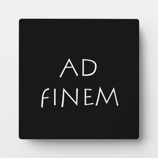 Ad finem fotoplaat (Voorkant)