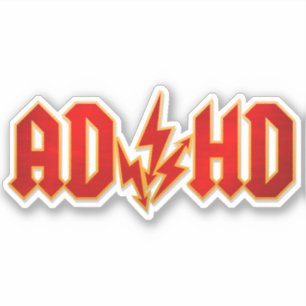 "AD/HD" rock Sticker