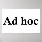 Ad hoc poster (Voorkant)