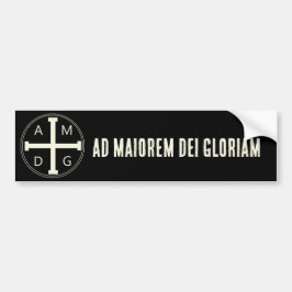 Ad maiorem Dei gloriam Bumpersticker