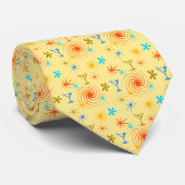 Ad Man Martini Foulard Yellow Two-side Stropdas (Opgerold)