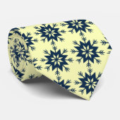 Ad Man Pijlflake Snowflake Lemon Tweezijdig Stropdas (Opgerold)