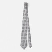 Ad Man Snowflake Foulard Steel Grey Tweside Stropdas (Voorkant)