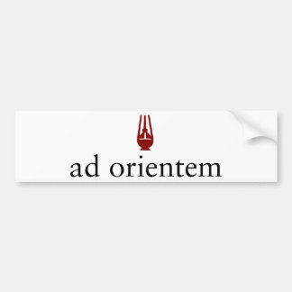 Ad Orientem-Bumpersticker Bumpersticker