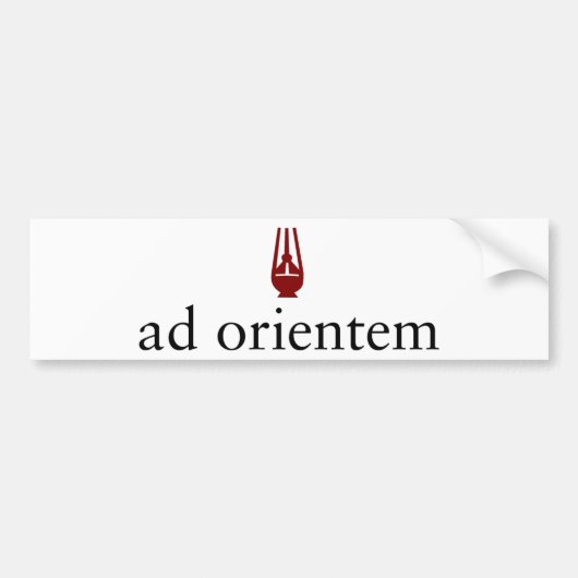 Ad Orientem-Bumpersticker Bumpersticker (Voorkant)