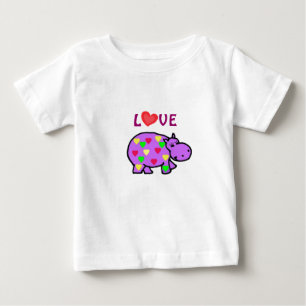 AD- Paarse Hippo Love Shirt