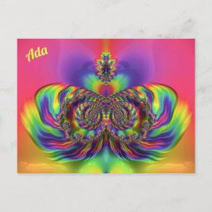 ADA ~ 3D Design Patroon ~ Multi Kleuren Briefkaart