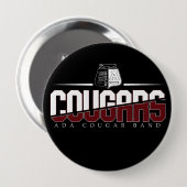 Ada Cougar Band Button (Voorkant /achterkant)