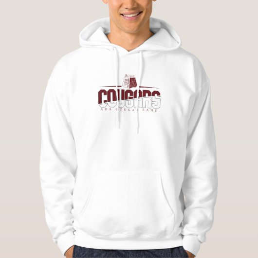 Ada Cougar Band Mannen Classic Hooded Sweatshirt (Voorkant)