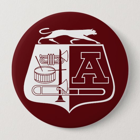 Ada Cougar Band Maroon Button (Voorkant)