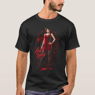 Ada Horror Wong Art 24 Basic Donkere T-Shirt